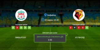 Прогноза: Ливърпул - Уотфорд 02/04/2022 - Среща от английската Висша лига